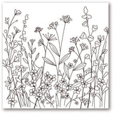 Wildflower Field Cling Stamp