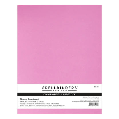 Blooms Assortment ColorWheel Cardstock 12" x 12" - 10 Sheets