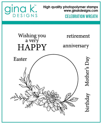 Celebration Wreath Stamps