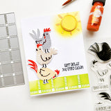 Chicken Scratch Background Stamp