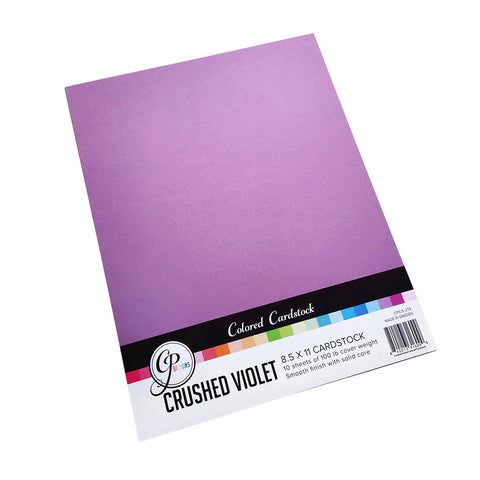 Crushed Violet Colored Cardstock