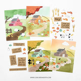 Countryside Stencil Pack (5 qty; 4.75 x 6)
