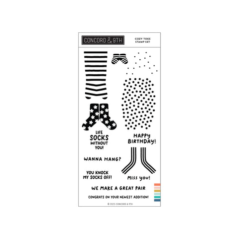 Cozy Toes Stamp Set (4 x 8)