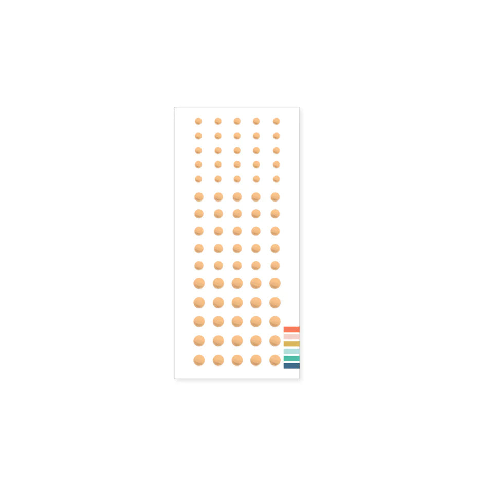 ENAMEL DOTS - Creamsicle