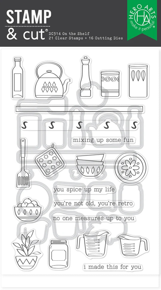 On the Shelf Stamp & Cut