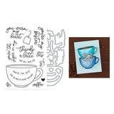 Coffee or Tea Stamp & Cut