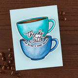 Coffee or Tea Stamp & Cut