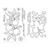 Apple Branch Stamp & Cut Set from the I Pick You Collection