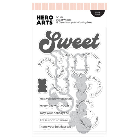 Sweet Wishes Stamp & Cut by Carly Tee
