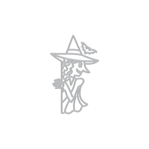 Peeking Witch Fancy Die (B)