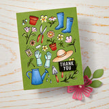 Gardening Tools & Flowers Cover Plate Die from the In The Garden Collection