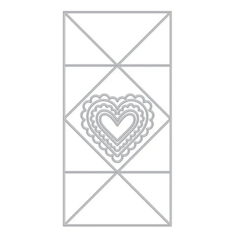 Folded Love Note Fancy Dies from the Love Notes Collection