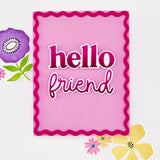 Hero Arts Hello Friend Clear Stamp & Die Bundle