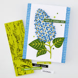 Hero Arts Birdsong Script Cling Stamp