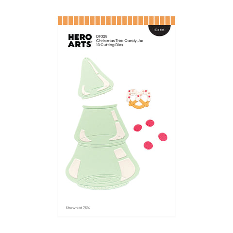 Christmas Tree Candy Jar Die Set by Carly Tee