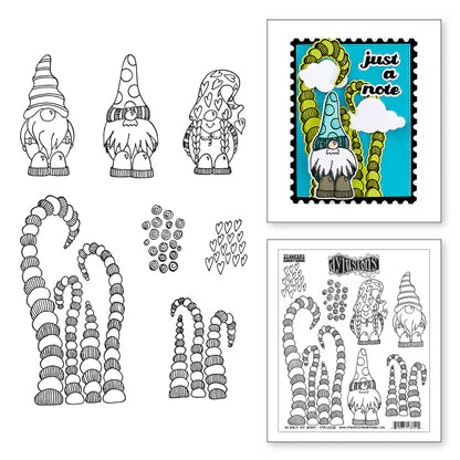 No Place Like Gnome Cling Stamps from Stamps & Dies by Dyan Reaveley