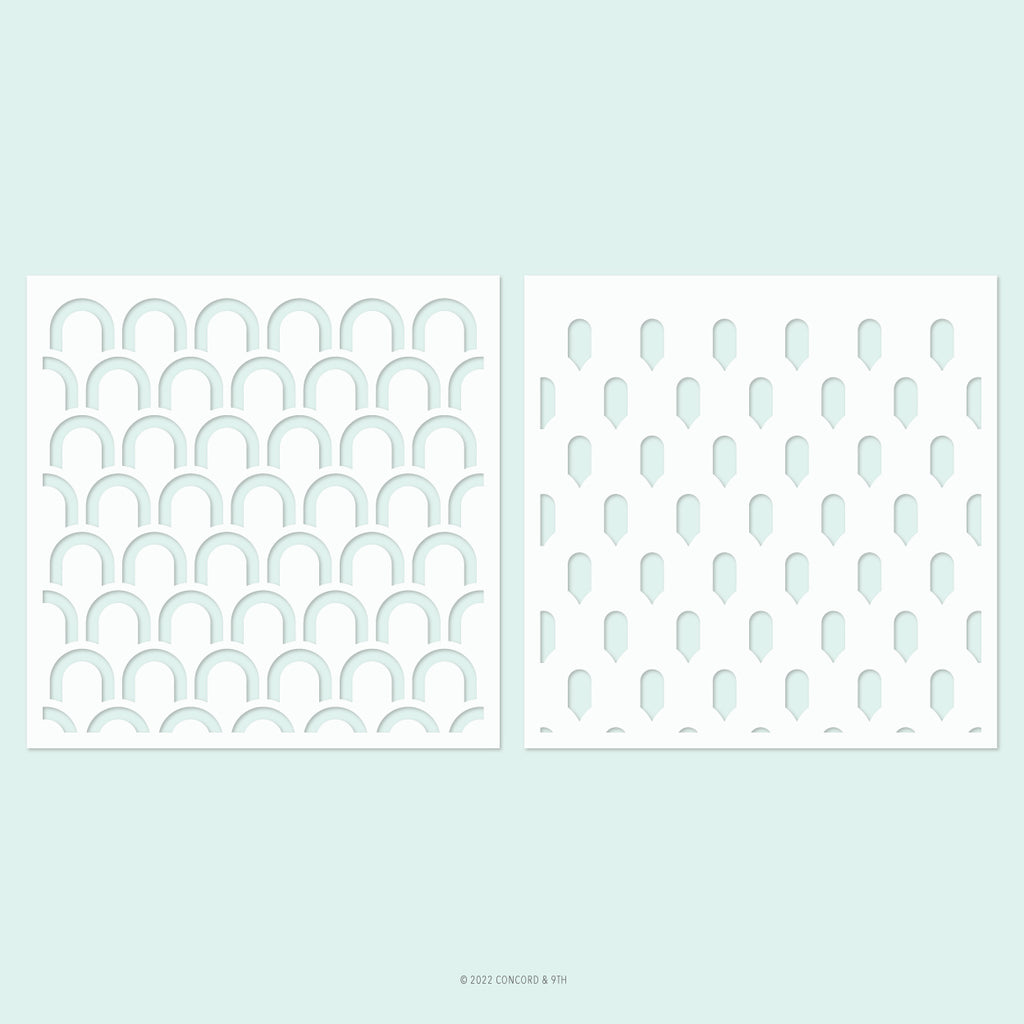 Deco Stencil Pack (2-pack; 6 x 6)