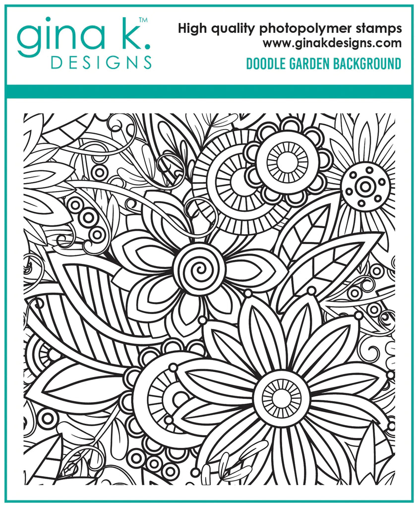 Doodle Garden Background Stamp