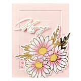 Molded Frame 3D Embossing Folder from the Yana's Daisies Collection by Yana Smakula