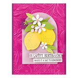 Lemon Fresco 3D Embossing Folder from the La Dolce Vita Collection