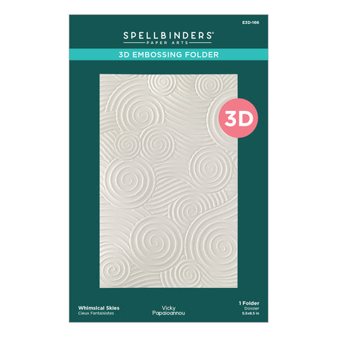 Whimsical Skies 3D Embossing Folder by Vicky Papaioannou