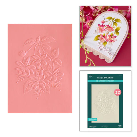 Magical Fuchsia 3D Embossing Folder by Alex Syberia Designs