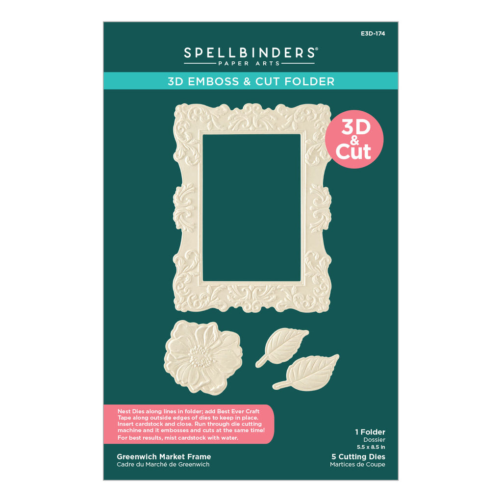 Greenwich Market Frame 3D Emboss & Cut Folder