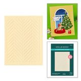 A2 Herringbone Décor 3D Embossing Folder by Yana Smakula