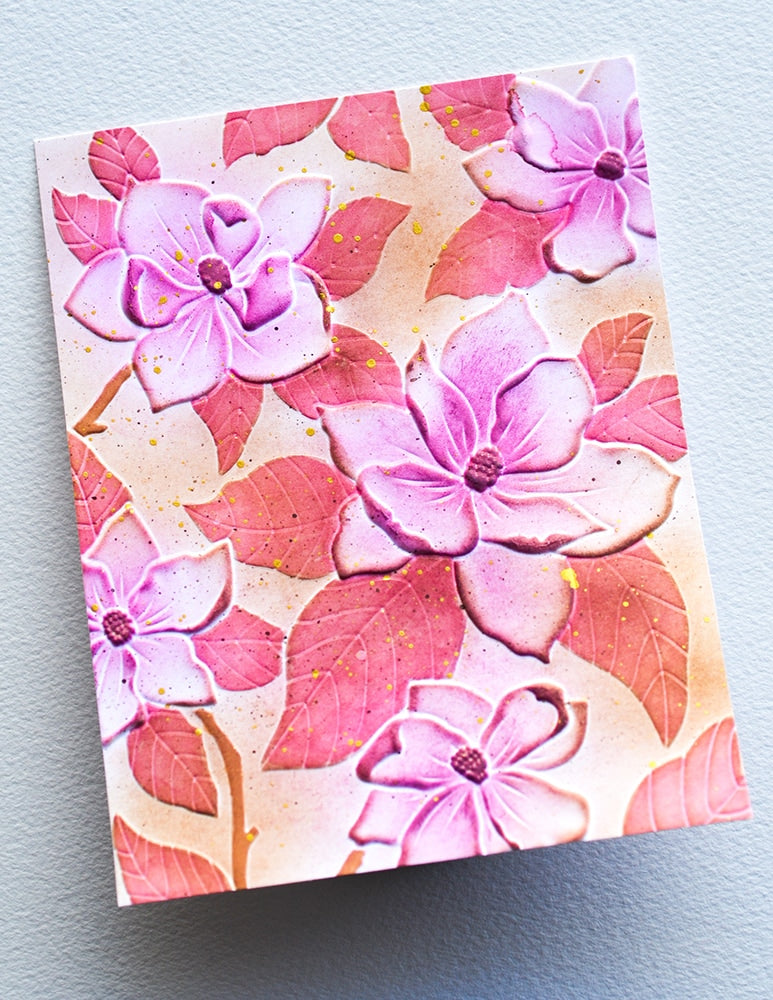 Magnolia Blooms 3D Embossing Folder and Cutting Dies