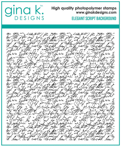 Elegant Script Background Stamp