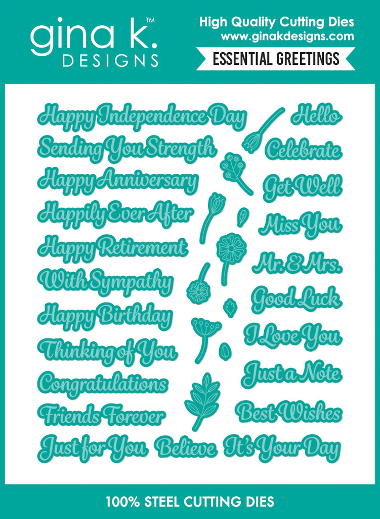 Essential Greetings Die Set