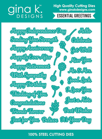 Essential Greetings Die Set