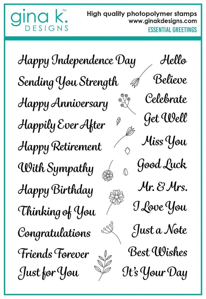 Essential Greetings Stamp Set