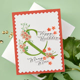 Floral & and Sentiment Press Plate from the Every Occasion Floral Alphabet Collection