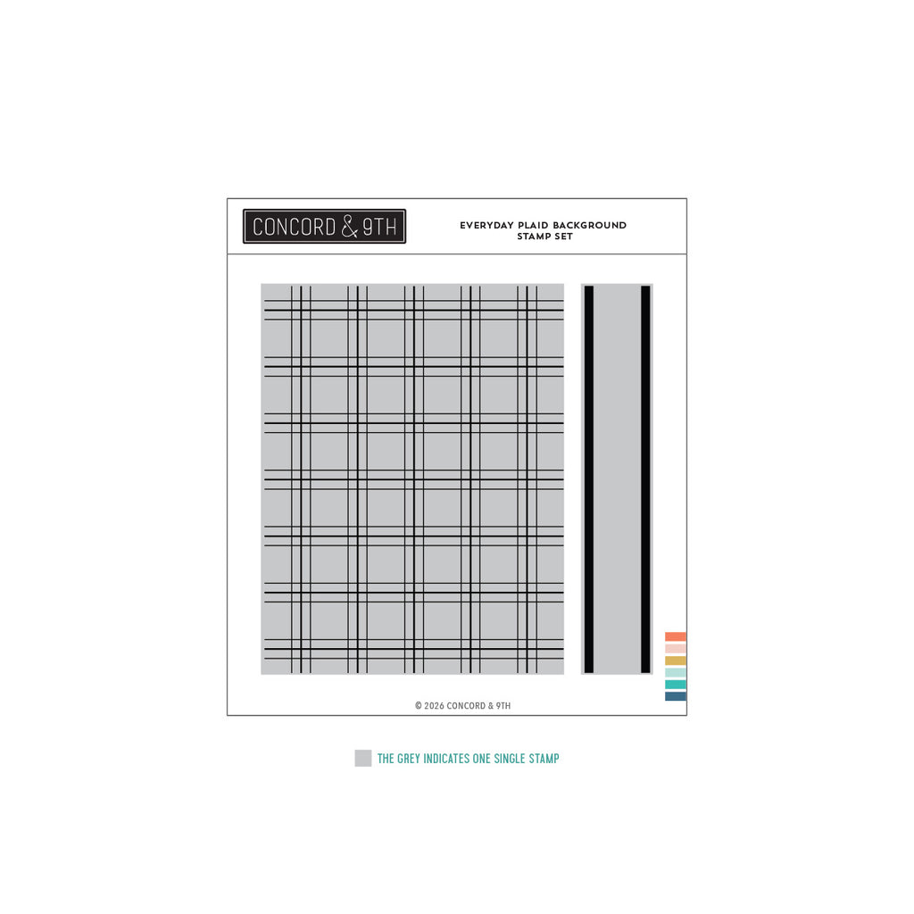 Everyday Plaid Background Stamp Set (6 x 6)