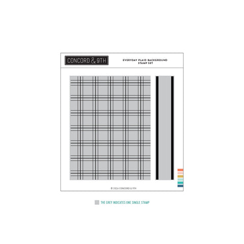 Everyday Plaid Background Stamp Set (6 x 6)