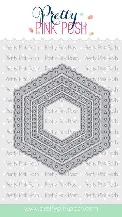 Eyelet Hexagons Die Set