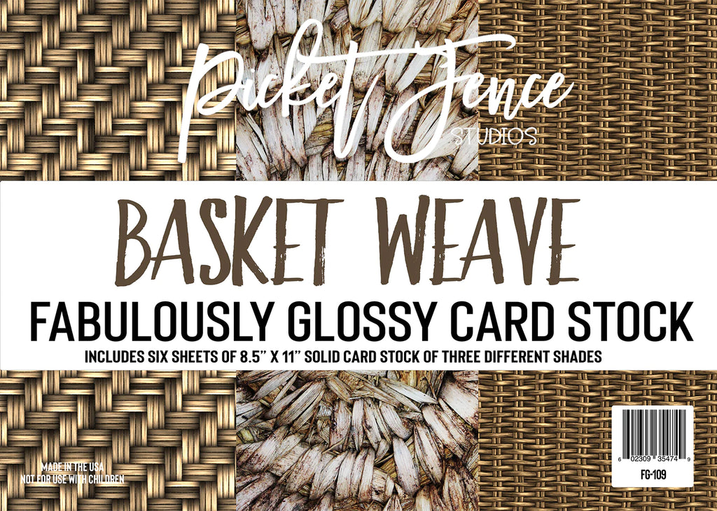 Fabulously Glossy Card Stock - Basket Weave