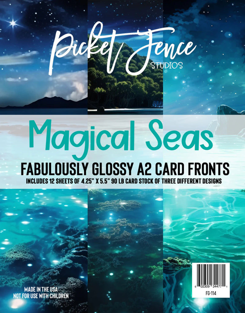 Fabulously Glossy A2 Card Fronts - Magical Seas