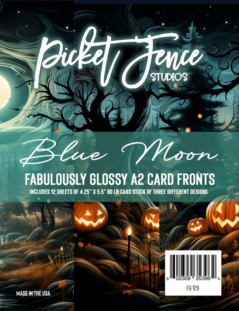 Fabulously Glossy A2 Card Fronts (12 pk)-Blue Moon