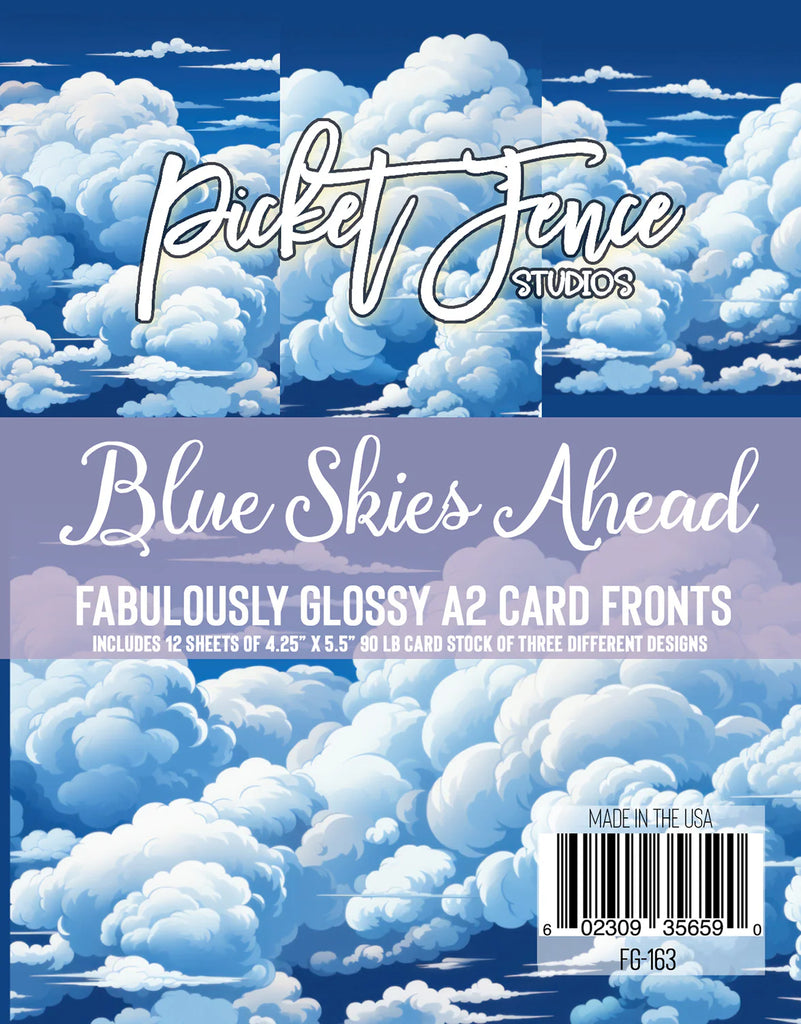 Fabulously Glossy A2 Card Fronts (12 pk)-Blue Skies Ahead