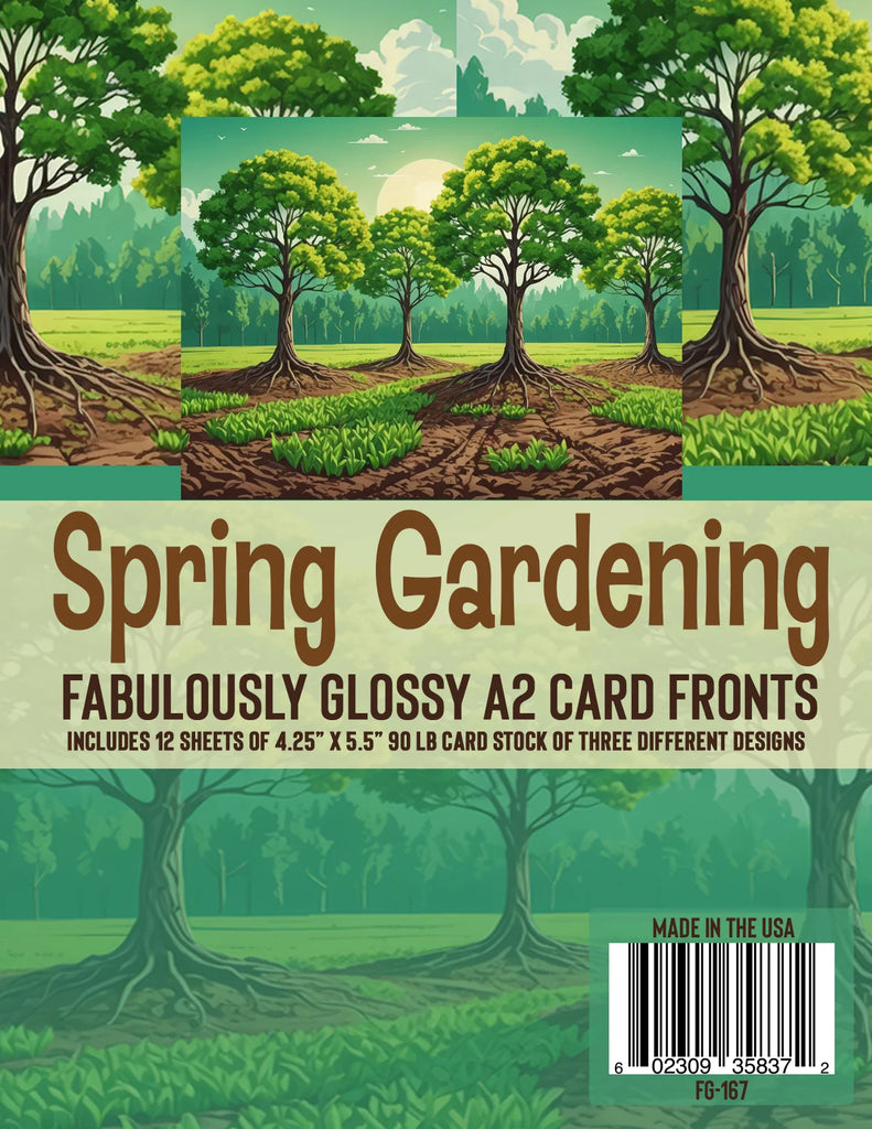 Fabulously Glossy A2 Card Fronts (12 pk)-Spring Gardening