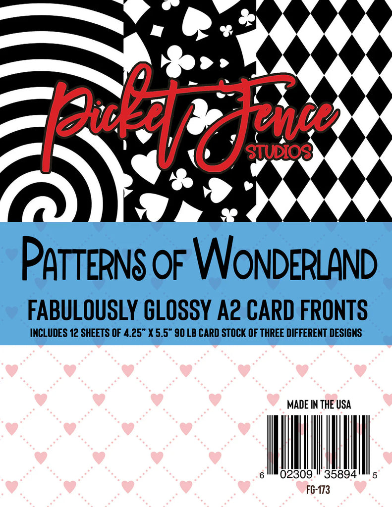 Fabulously Glossy A2 Card Fronts (12 pk)-Patterns of Wonderland