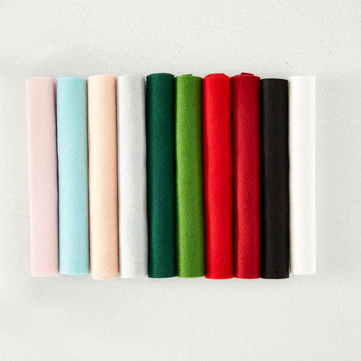 Merino Wool Felt Sheets - Holiday Collection