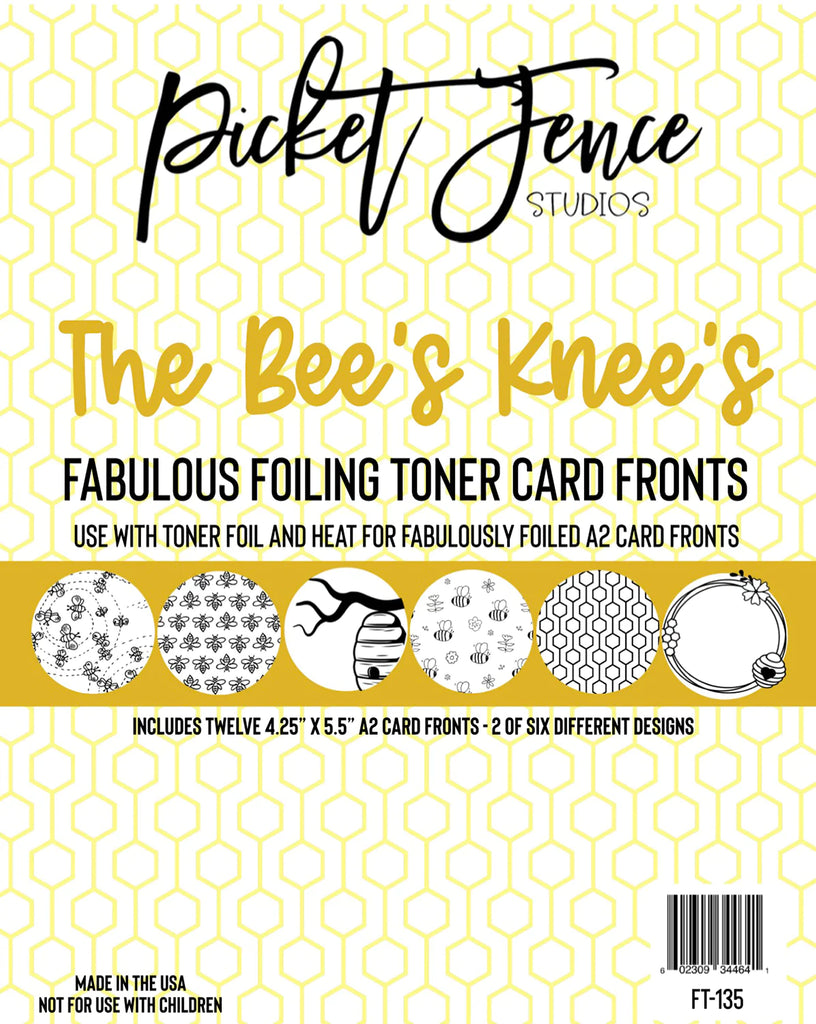 Fabulous Foiling Toner Card Fronts -The Bee's Knees