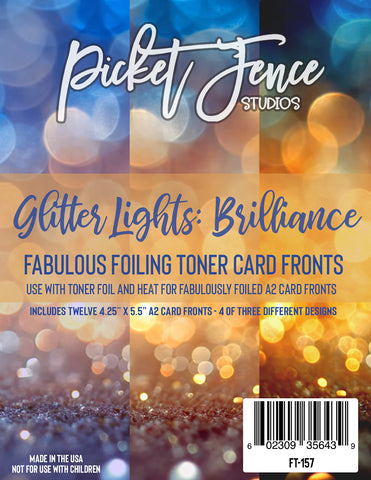 Fabulous Foiling Toner A2 Card Fronts (12 pk)-Glitter Lights: Brilliance