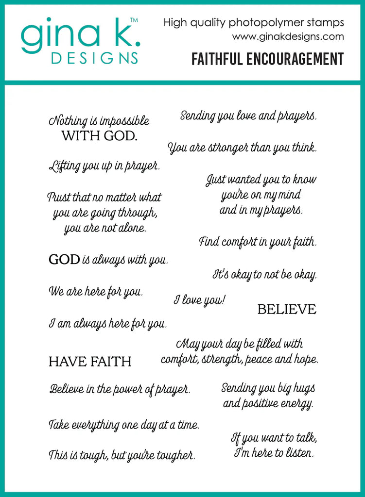 Faithful Encouragement