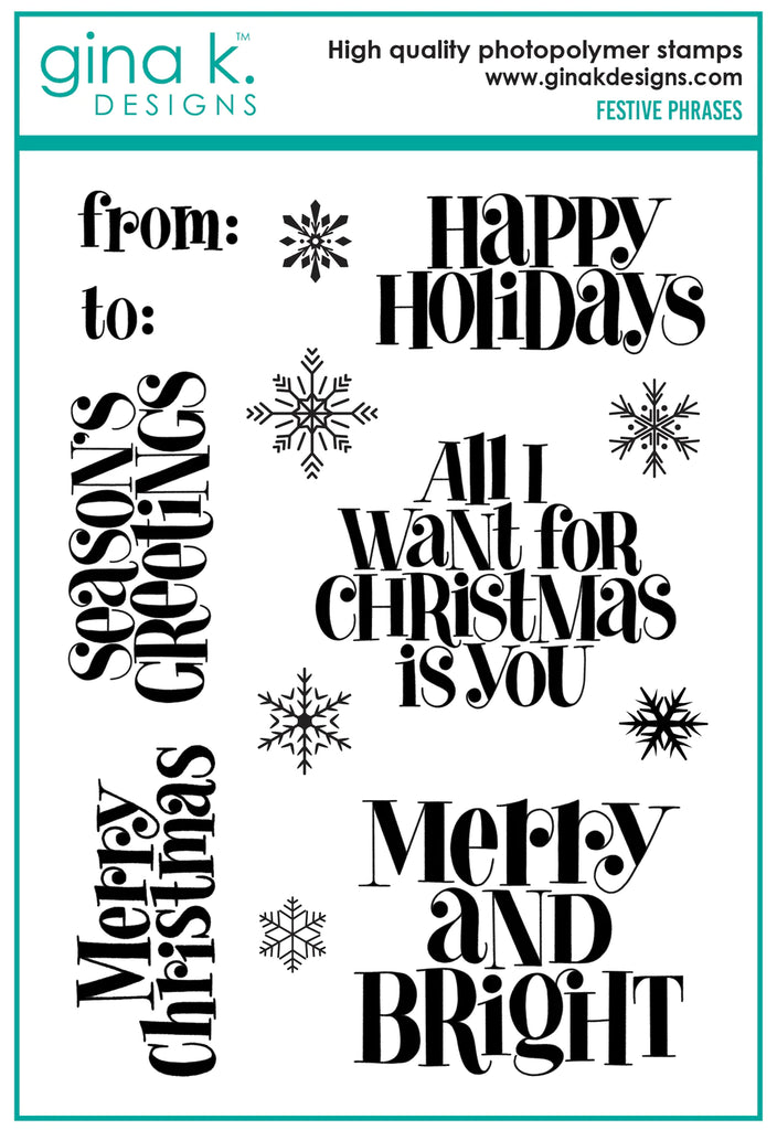 Festive Phrases Stamp Set