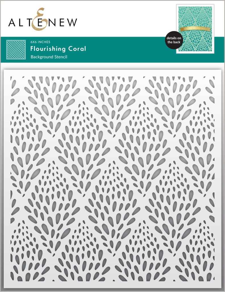 Flourishing Coral Stencil