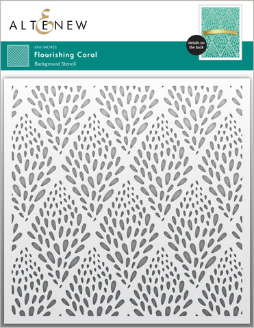 Flourishing Coral Stencil